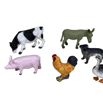Factory supply attractive price promotional top quality plastic small animals toys farm animals plastic toys
