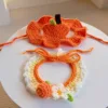 Cappello arancione-colletto arancione