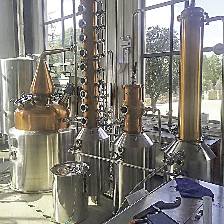 Gin Make Machine 50L 100L 150L 200L 300L Stills Distillery Copper Distillation Equipment/Gin/Vodka/Whisky Distiller/Distillery
