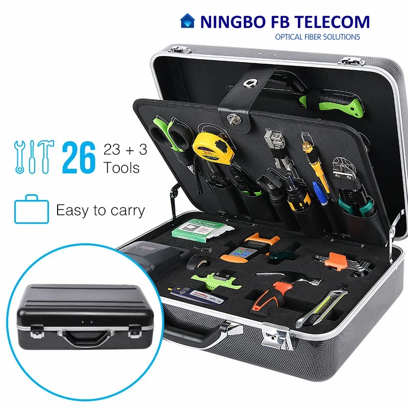 Factory Price Fiber Optic Cable Jointing Tool Kit With Optical Fiber
