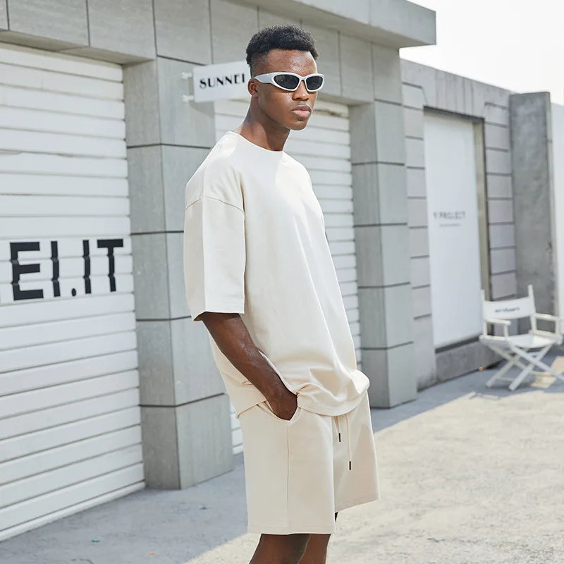 Customized High Quality Summer Men Short Matching Short Sets With  Men Summer T shirts And Shorts Men Two Piece Set177_voghion.com