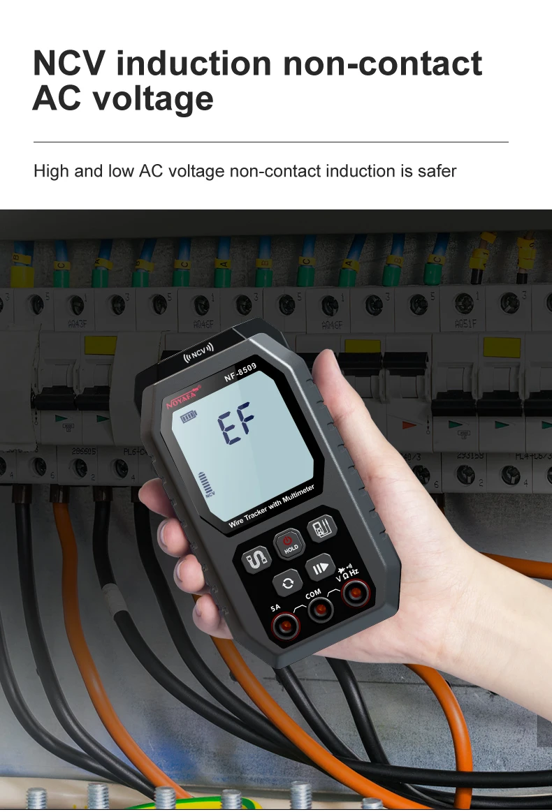 Multifunction Wire Detector With Multimeter Network Cable Length