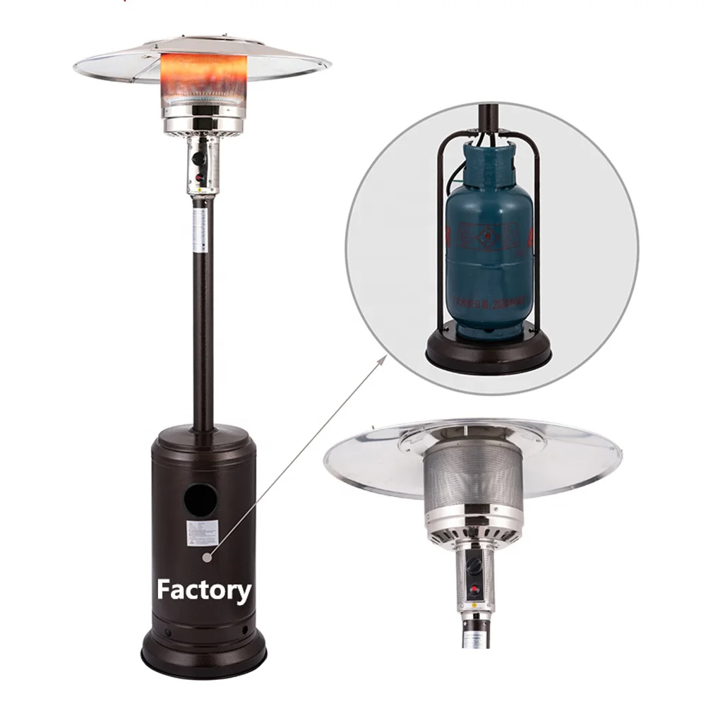 High Quality Stainless Steel Garden Patio Heater Rapid Gas Heating for Camping & Commercial Use Durable Iron Construction