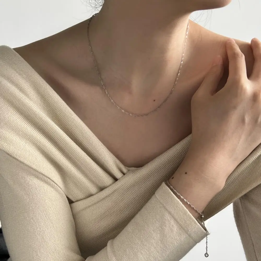 KAKODIY Simple Elegant Fine Jewelry Necklace Women's 925 Sterling Silver Necklace detail 5