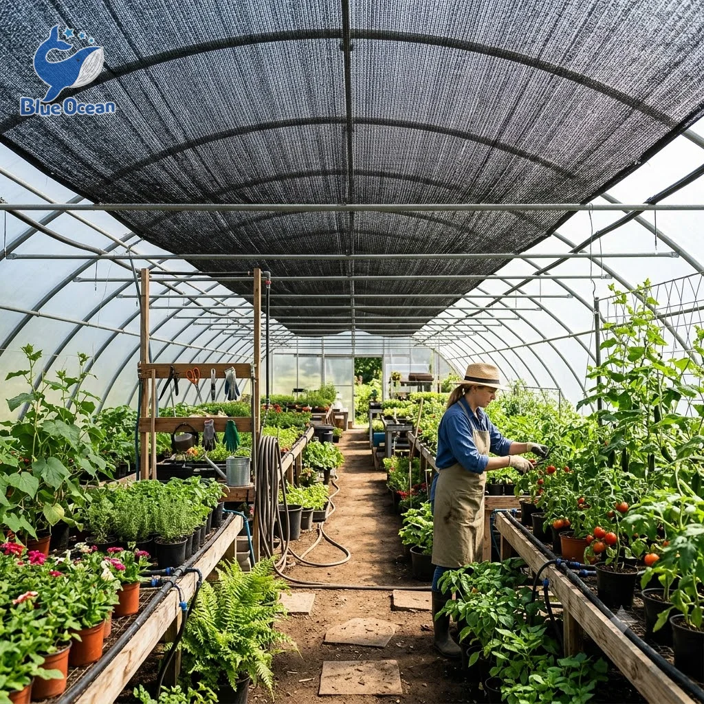 Commercial Grade HDPE Shade Netting 50%-90% Heavy Duty Agricultural Sun Shade Cloth for Greenhouse & Crop Protection