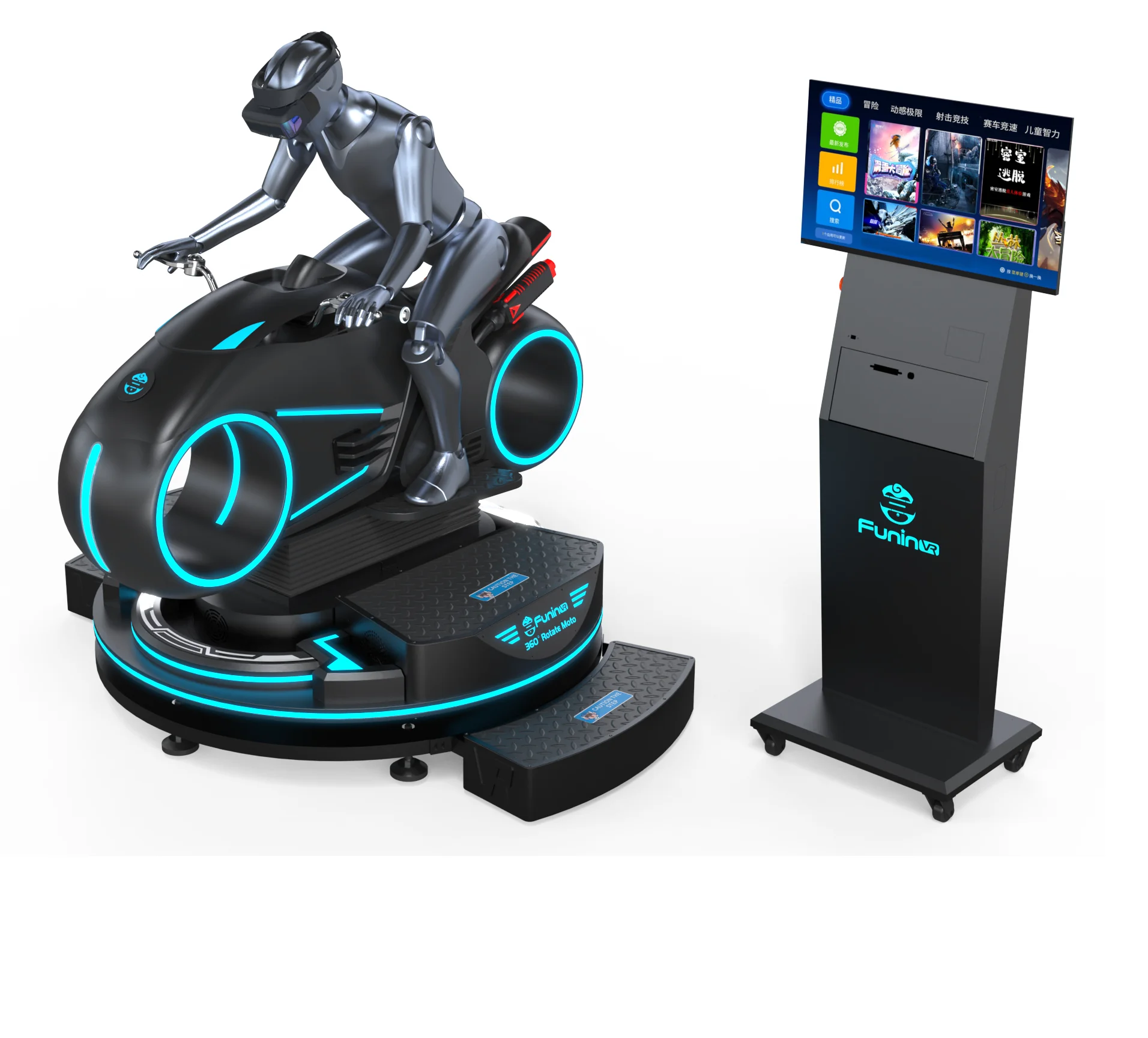 New Rotating Motorcycle Racing Vr Simulator Car Amusement 3D Driving Car Racing Simulator Arcade Game Machine Screens Vr Racing