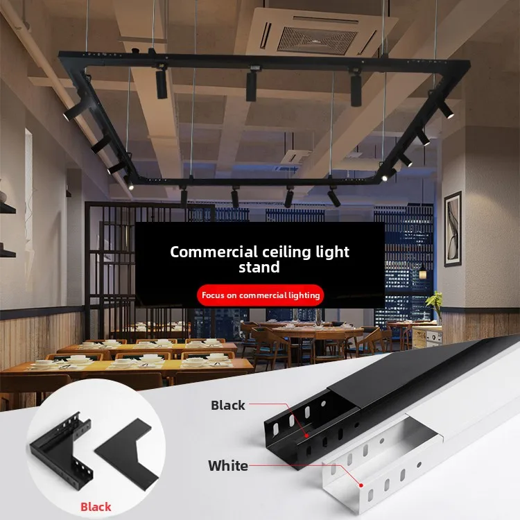 مصابيح كاشفة LED من الألومنيوم لمتاجر الملابس وأنظمة السكك الحديدية التجارية المعلقة، وأقواس التثبيت المعلقة، وصالونات تسريح الشعر، والمقاهي الإنترنت – ضمان لمدة 3 سنوات