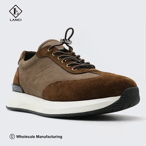 LANCI Leather Sneaker Factory Handmade Custom Shoes Light Weight and Anti-resistent Walking Style Shoes