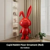 Red Cupid Rabbit Floor Ornament