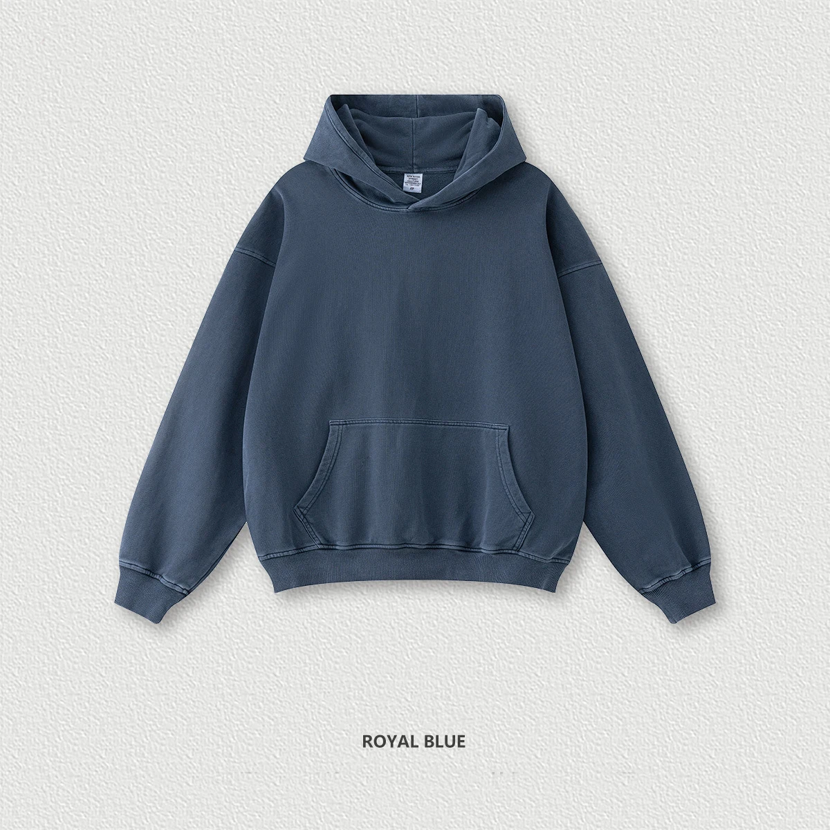 Wholesale Vintage 100 Cotton Heavy Weight 380gsm Acid Washed Vintage Loose  Fashion Blank French Terry Hoodie for Men Custom