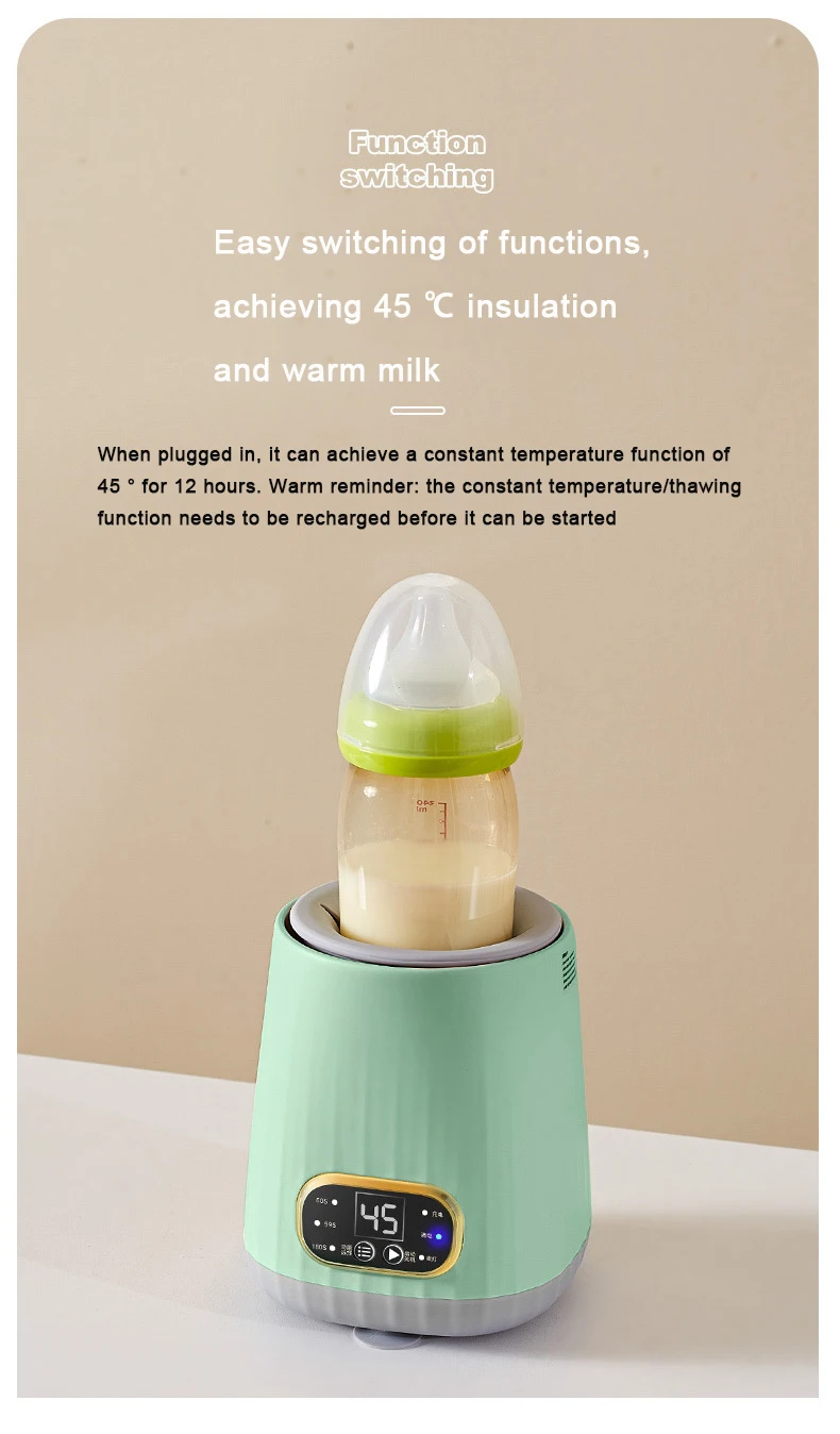 Portable Baby Bottle Shaker Rotary Electric Feeding Mixer Powder Smart