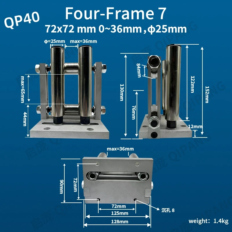 Roller Guide Rings QP40 Cable Roller Guide - Stable and Adjustable Linear Drives