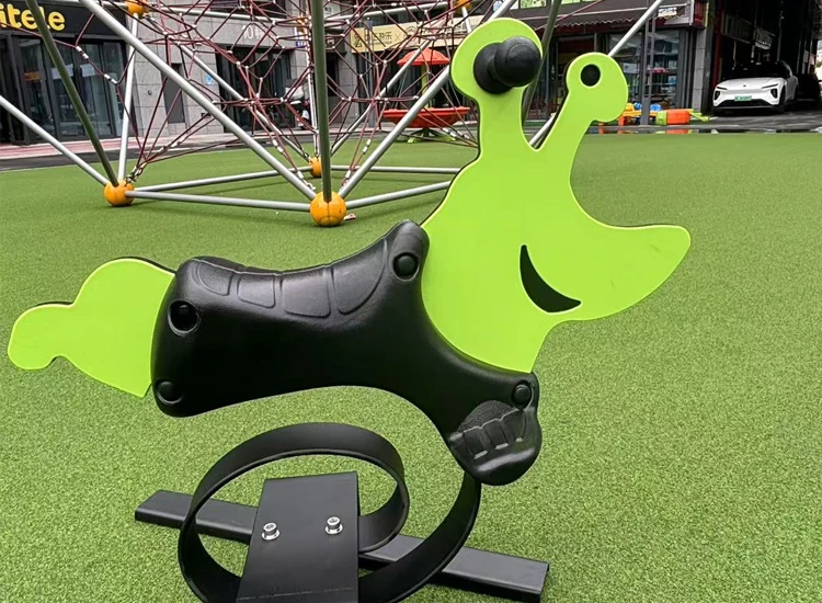 Outdoor Playground Equipment - Funny Kids Spring Rider RE Board Plastic Rocking Horse Game