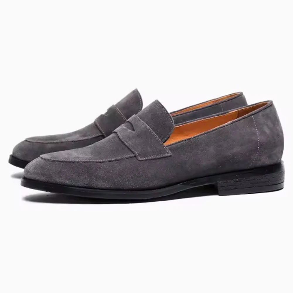 Men's Cow Suede Loafers - Durable, Stylish, and Comfortable
