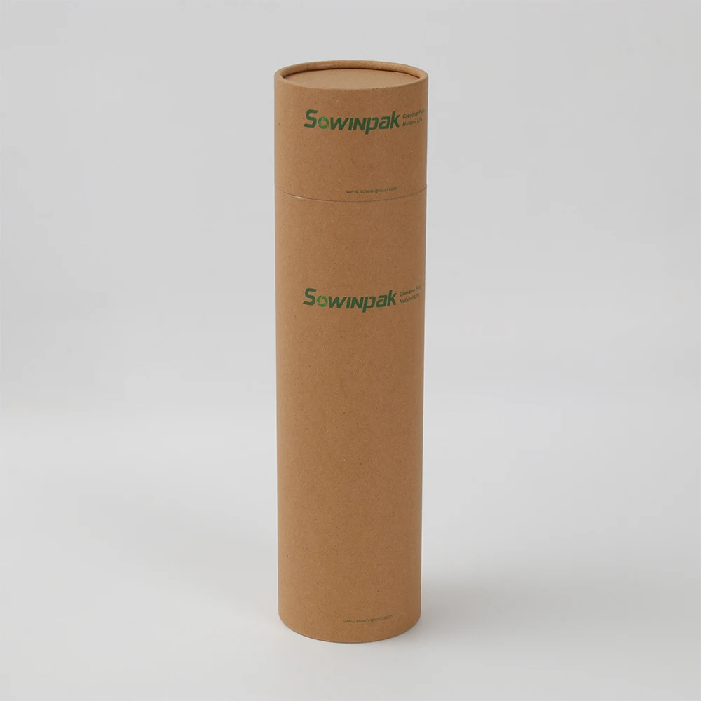 Custom Luxury Round Printed Eco-Friendly Biodegradable Kraft Cardboard Boxes Paper Tubes for Gift Packaging supplier