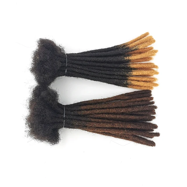 High Quality Wholesale 18 Inches Natural Locs Extensions Package Tight Afro Kinky Human Hair for Dreadlocks