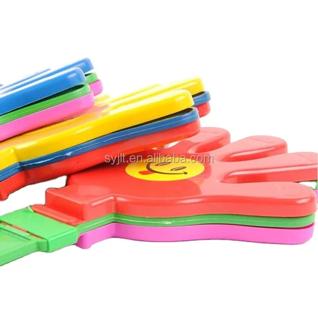 Бразильский пластиковый ручной Хлопушка пользовательский пластиковый ручной хлопушка для игр и рекламного логотипа