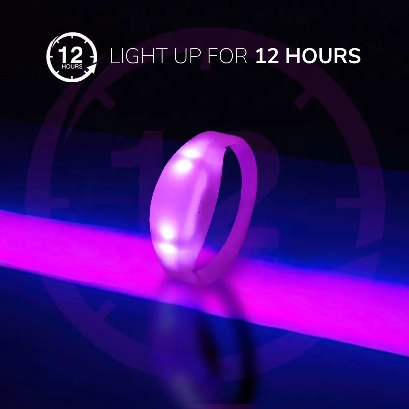 Remote Controlled Led Bracelets Festival Wireless Light Pulsera Rfid