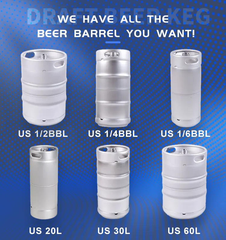 Stainless Steel Beer Keg Slim 20l Beer Kegs Us 1/6 Capacity Beer Barrel Buy Us Sixth Barrel