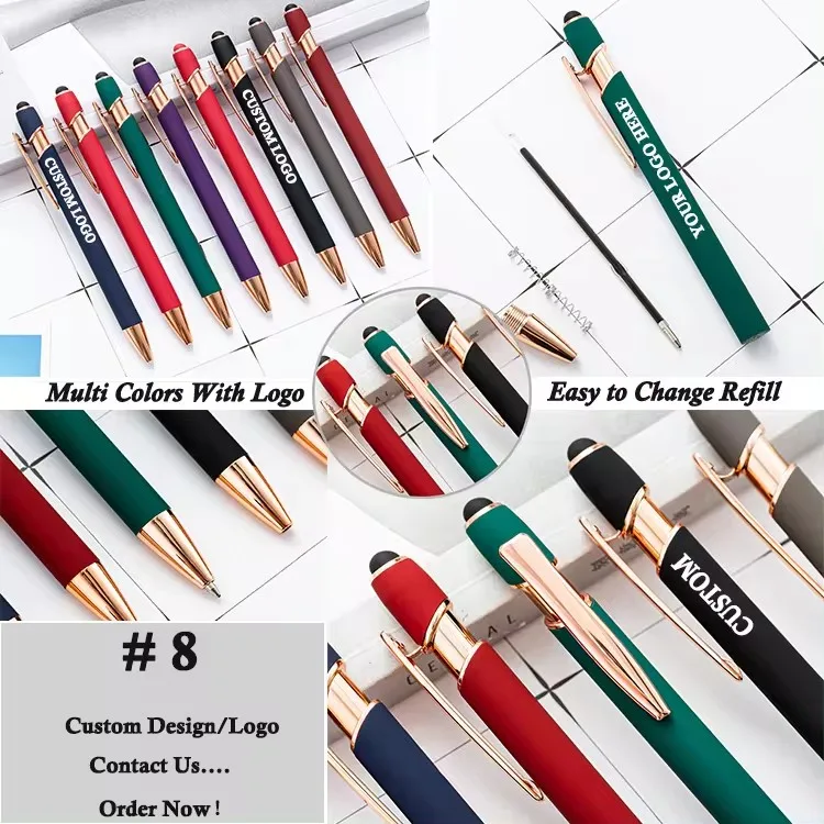 Custom Plastic Metal Custom Ballpoint Pen