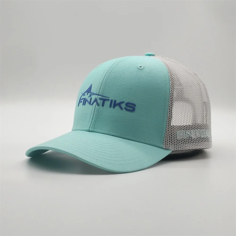 Wholesale Mesh Caps Rubber Printing Logo Custom 6 Panel Structure Trucker Hats Mens