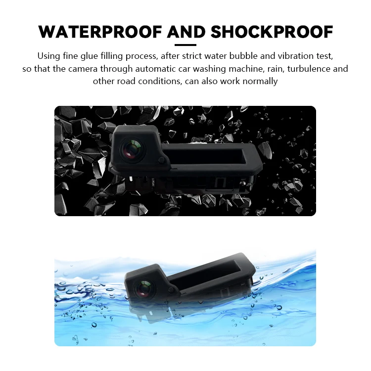 Wemaer Backup Camera Mini OEM Auto Electronics CCD CVBS Sensor Wide Angle Night Vision Waterproof Car Camera for Porsche Audi VW factory