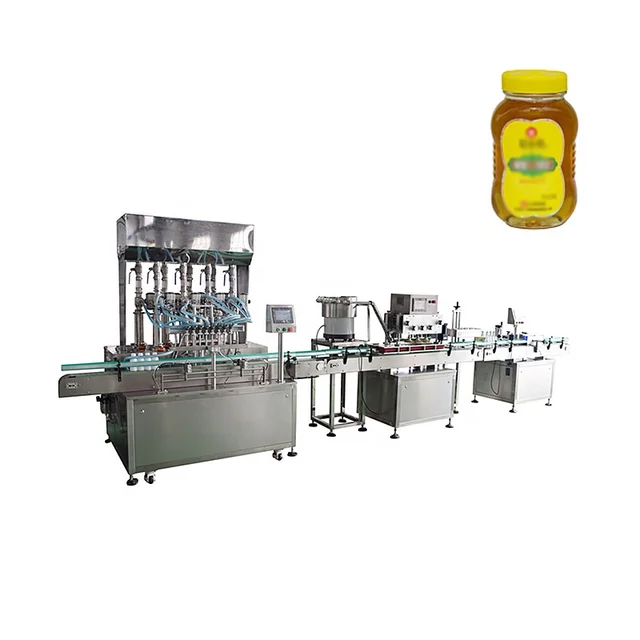 Automatic Liquid honey Paste Soap Plastic Bottle Round Filling Capping Labeling Machine Essential Oil Perfume filling machine