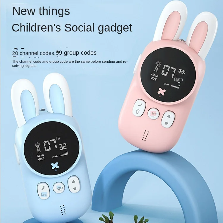 Новое поступление модная детская рация с кроликом беспроводной мобильный телефон 3 км интерактивные развивающие игрушки