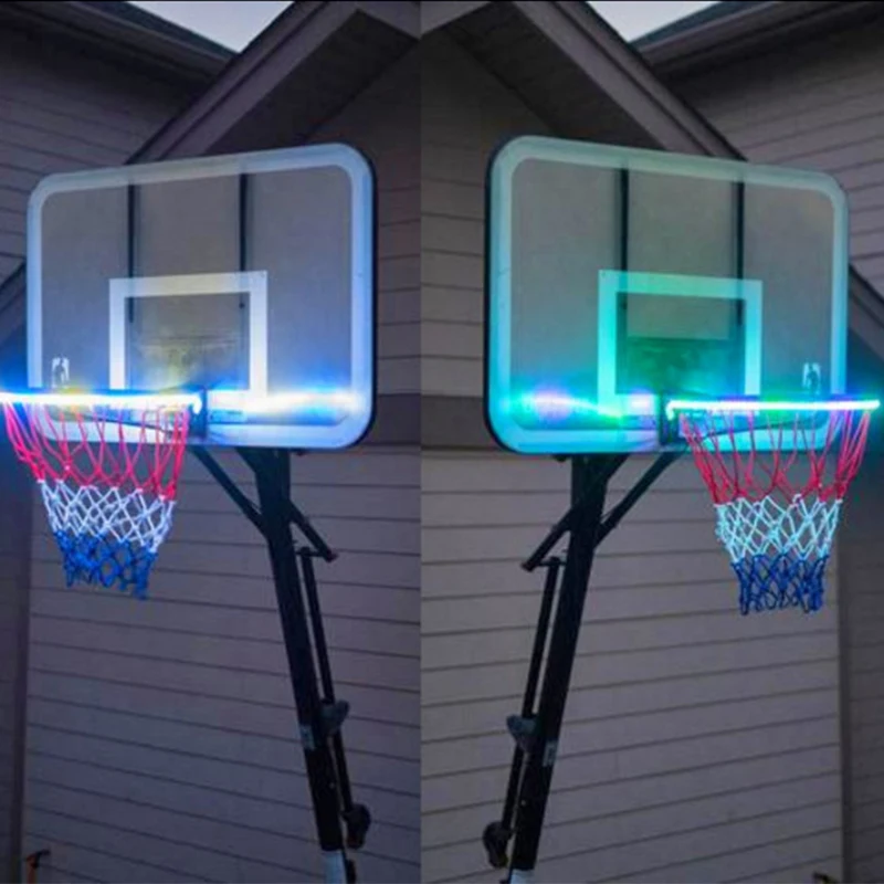 Glow In The Dark Basketball Hoop Net Luminous Shoot Training Sports Kid Gift  Pq 