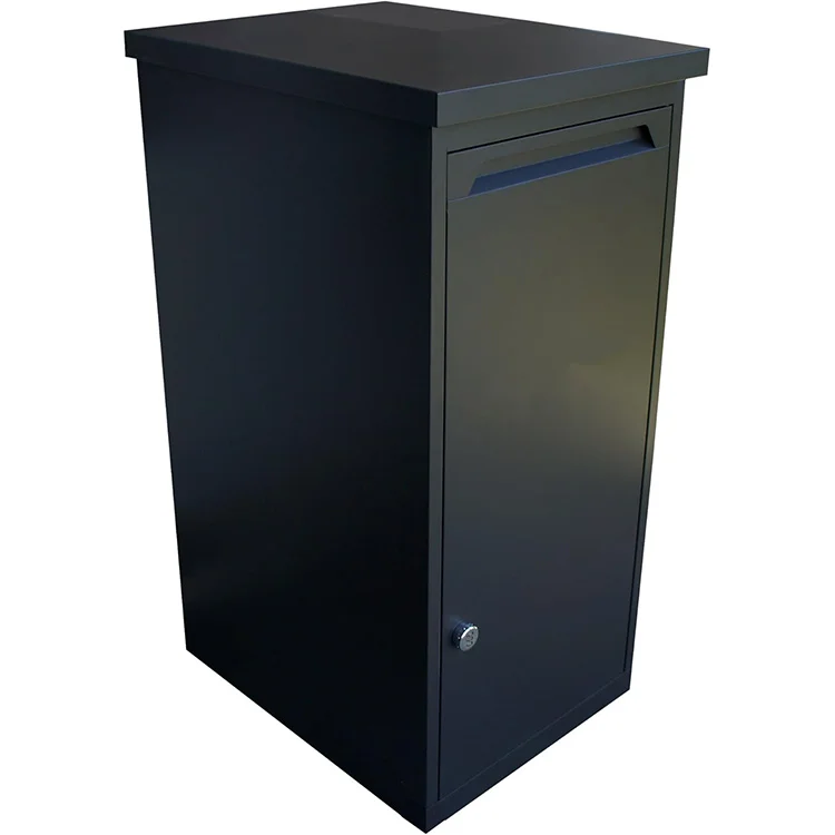 JH-Mech Parcel Letterbox High Capacity Lockable Powder Coated High Capacity Galvanised Steel Letter Box in Wall