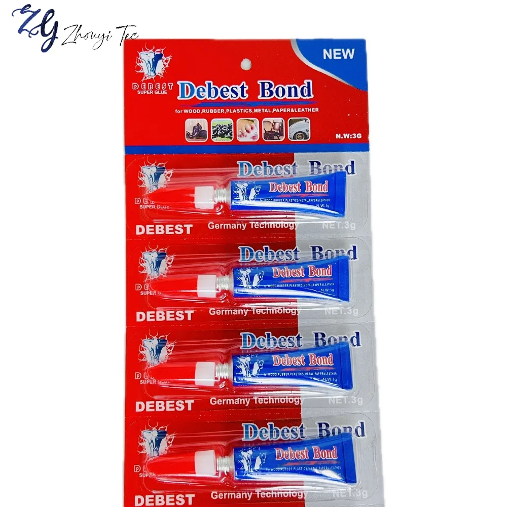 Factory Direct 100% Original Quality Clear Shoe Glue Fast Bond Liquid Super Glue Adhesive Easy Tear for Leather 12pcs Pack