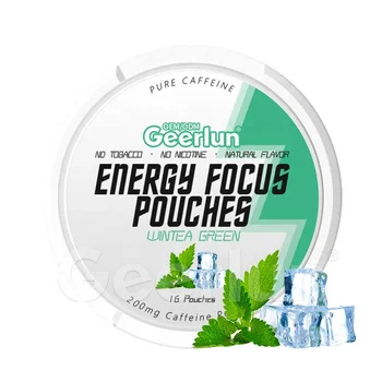 Hot Sale 3X Caffeine Energy Pouches Vitamins B Promotes Gum Health Energy Focus Nootropic Pouches