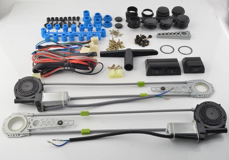 Universal Car 2 Door Power Window Kit Auto Electronics Power Motor