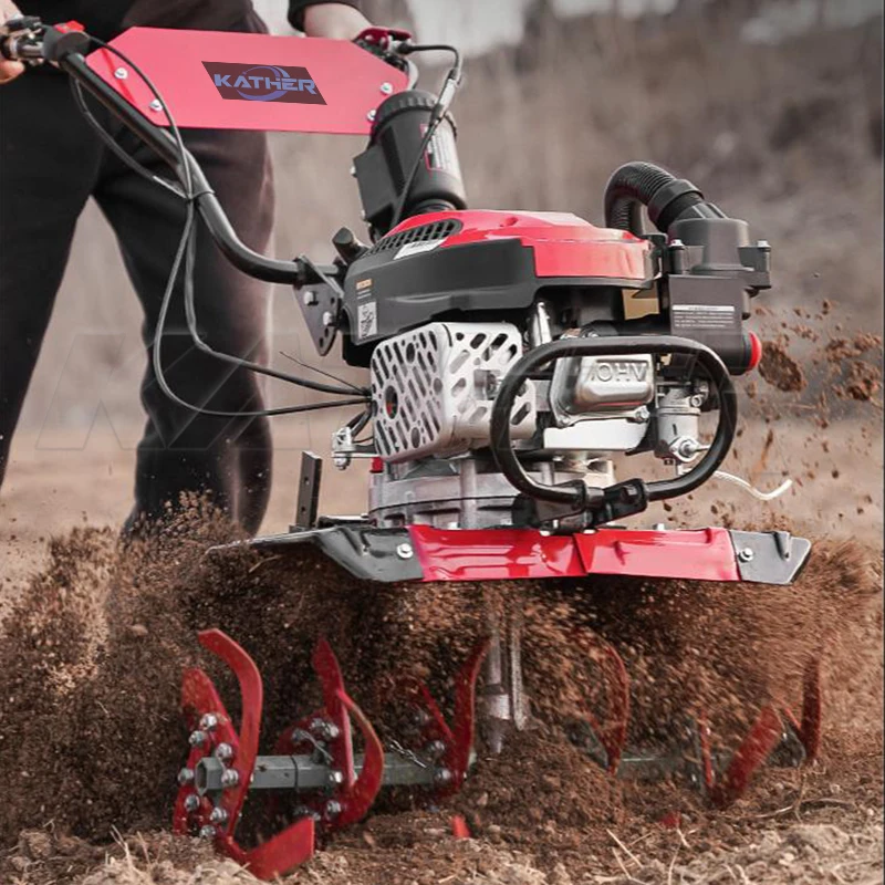 Agricultural Multi-Functional Gasoline Hand Held Cultivated Land Loosening Machine Rotary Tiller Micro Tiller Rotary Cultivators