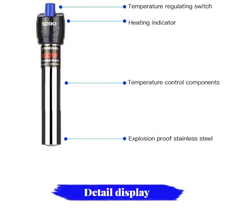 Sobo Electric Aquarium Heater, 25W, 100W, Explosion-proof - detail 6