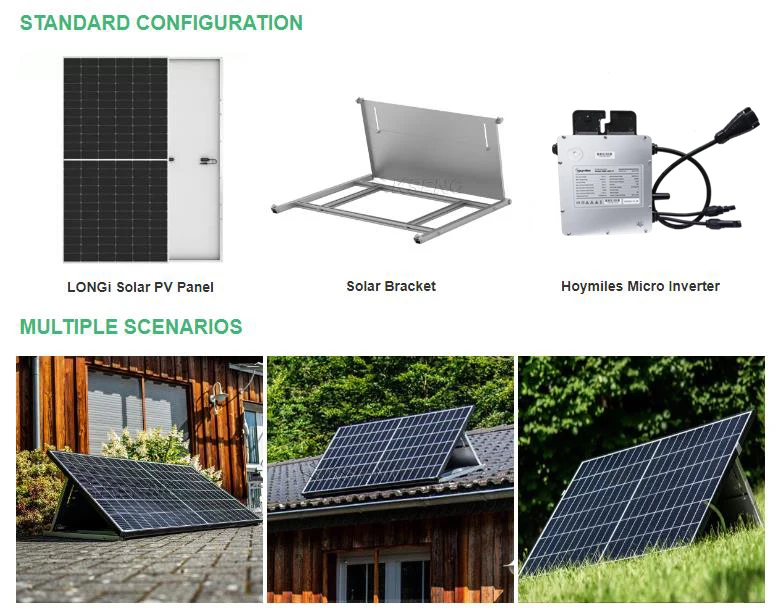 800W Balcony Solar System Plug and Play All-In-One Easy Solar Kit CE Certified for Home Use EU Stock