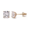 Boucles d'oreilles en or jaune 18 carats avec diamants de laboratoire
