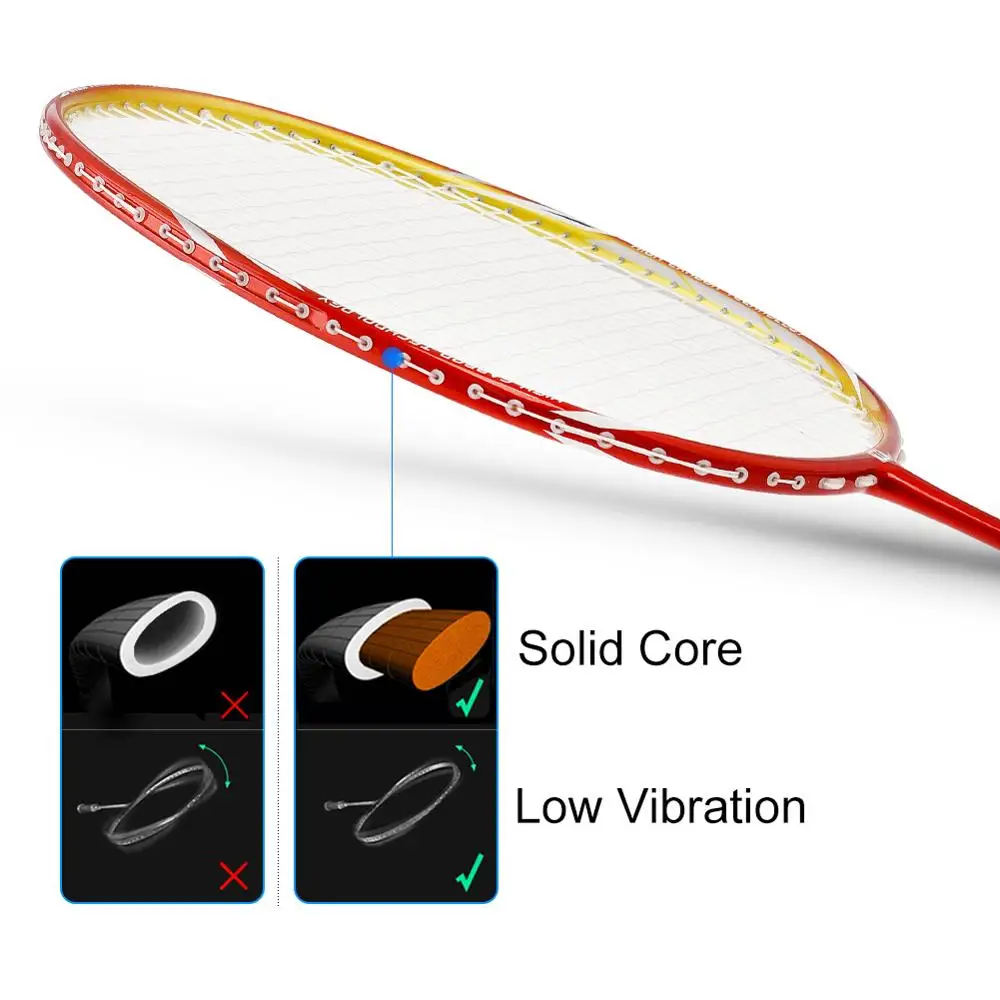 Ракетки для бадминтона launch WHIZZ A730 100% нано-углеродный графит