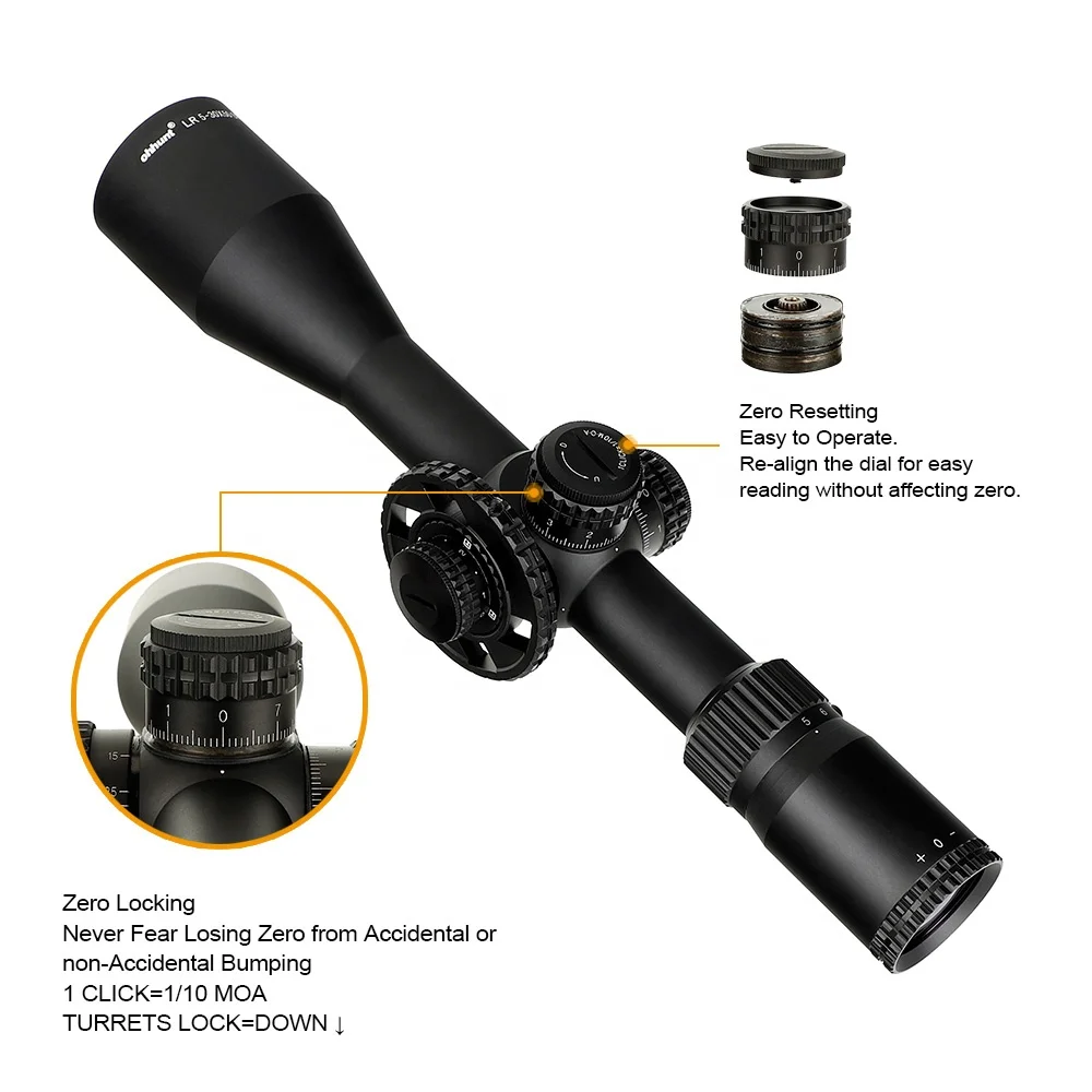 Тактический Оптический прицел ohhunt LR 5-30X50 SFIR с гравировкой и красной подсветкой