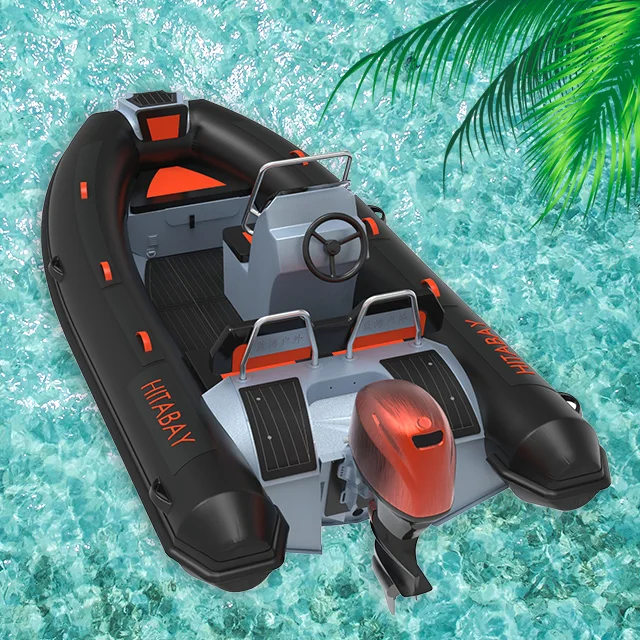 Blue Bay Big Rigid Inflatable Boat For Sale Rowing Boats Gglass Fiber