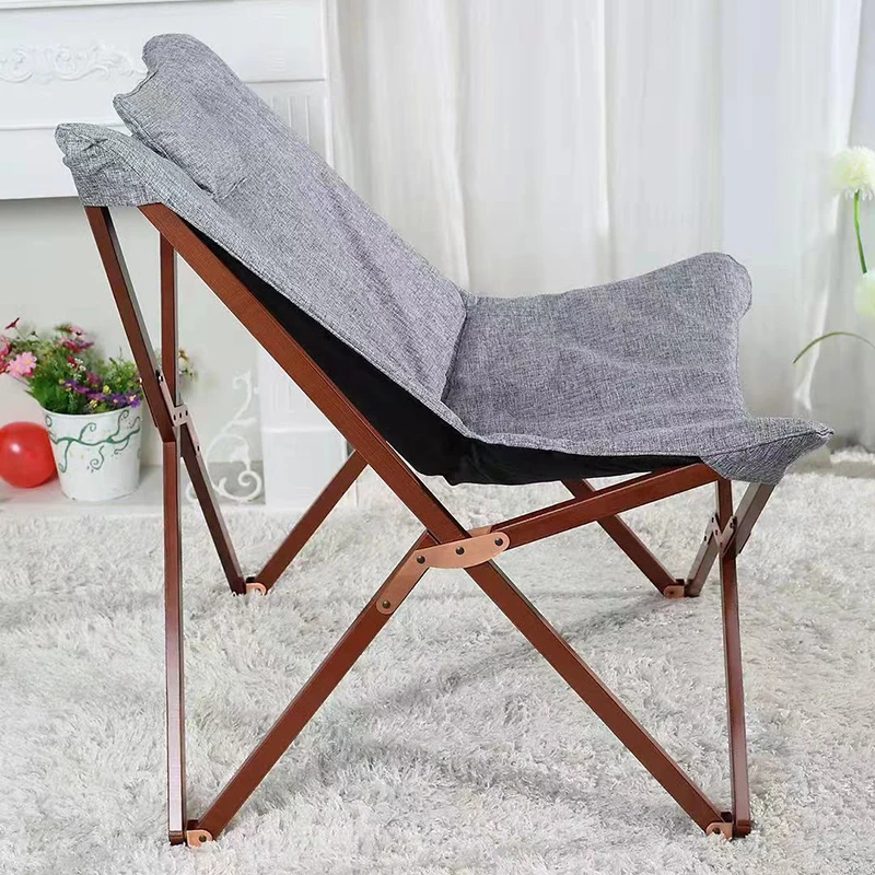 HStex Outdoor Furniture Fabric Folding butterfly Chair Camping Stool