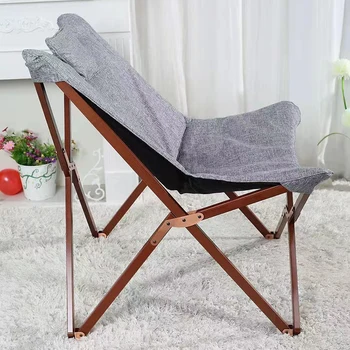 HStex Outdoor Furniture Fabric Folding butterfly Chair Camping Stool