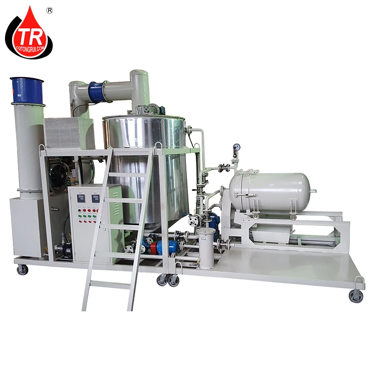 Waste Car Motor Oil Recycling Regenerate Black Oil to Yellow Base Oil Machine