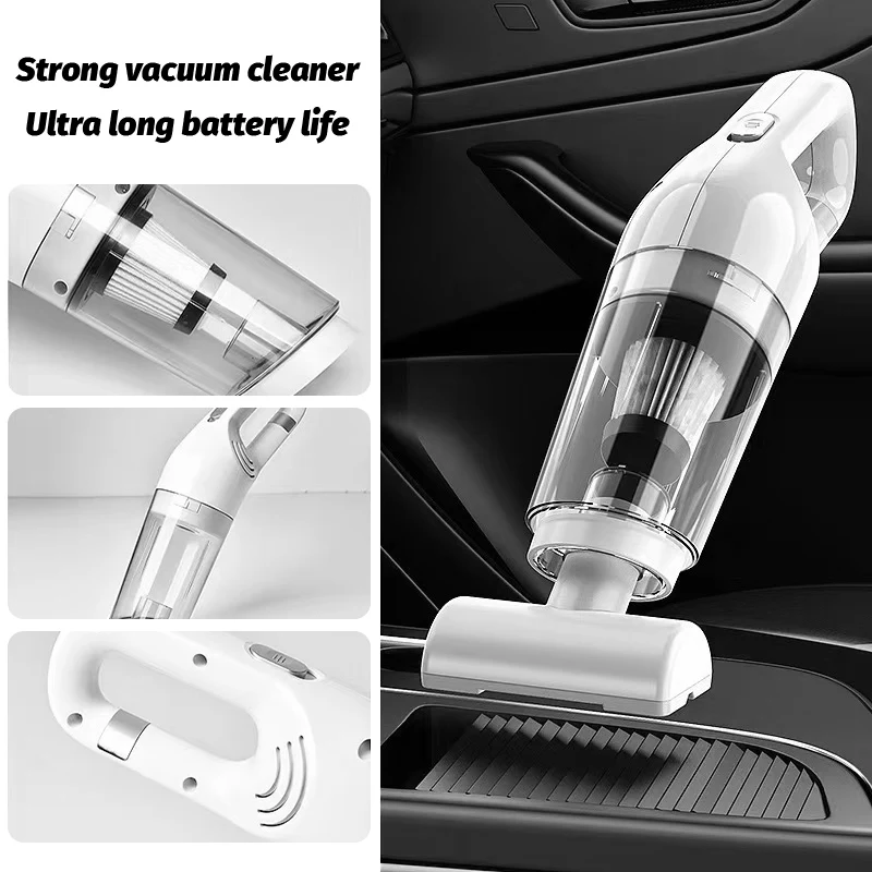 3-in1 Lightweight Cordless Car Vacuum Cleaner Powerful Vacuum Cleaner Rechargeable Portable Vacuum Cleaner