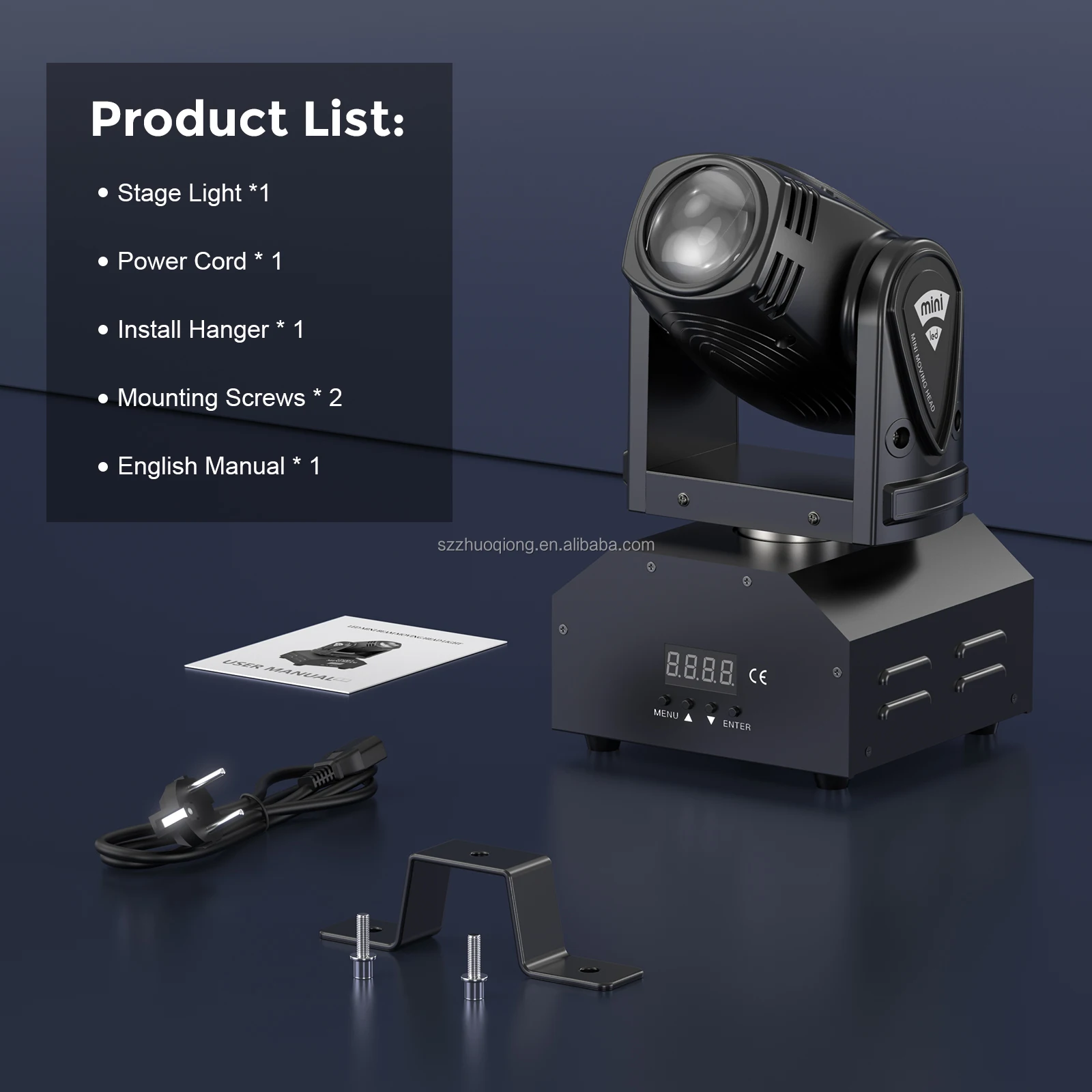 U`King Mini LED RGBW 10W Stage Light with 11/13CH DMX512 Control