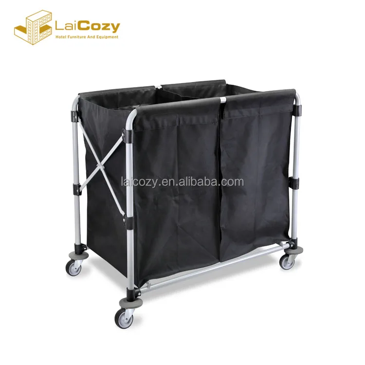 stainless laundry trolley