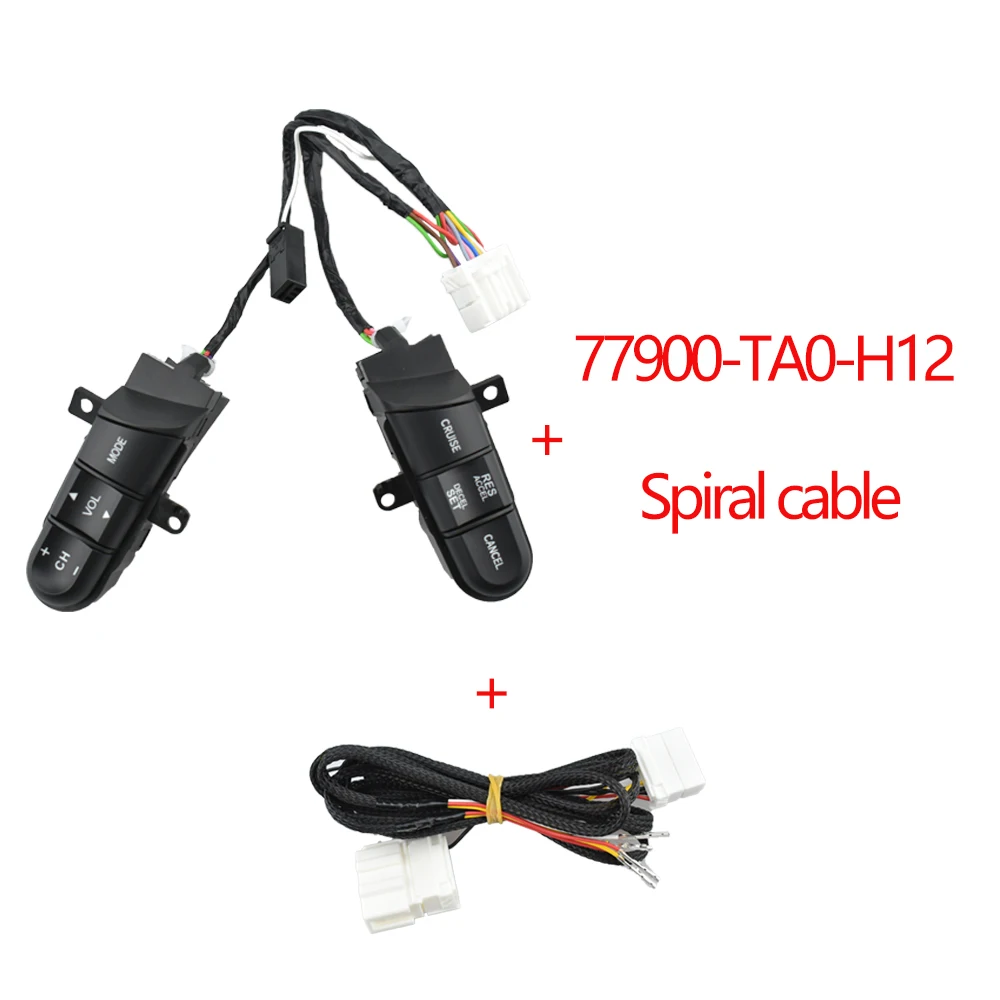 Red Backlight Steering Wheel Audio Control Switch Button 36770-SNA-A12 for Honda Jazz /fit Civic 2006 2007 2008 2009 2010 2011