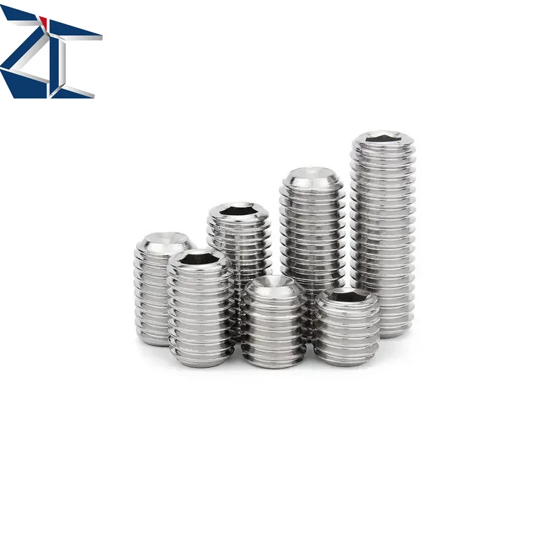 Professional manufacture Stainless Steel 304 A2 Set screws M2-M16 concave with hexagon driver