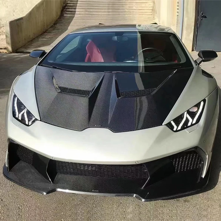 Huracan Carbon Fiber Car Bonnet Engine Hood For Lamborghini Huracan 