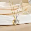 Magnetic couple necklace xl0481a